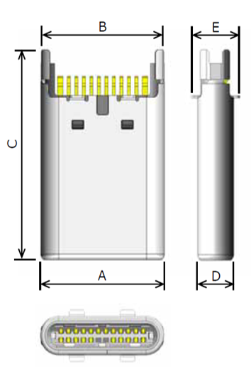 usb type-c 连接器